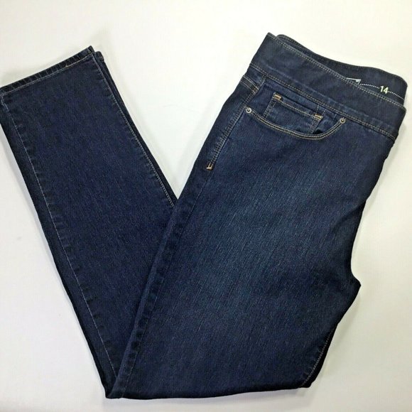 Levis~Pull On Jeans~Strech~Skinny~Dark Wash~Blue~ - Picture 2 of 7